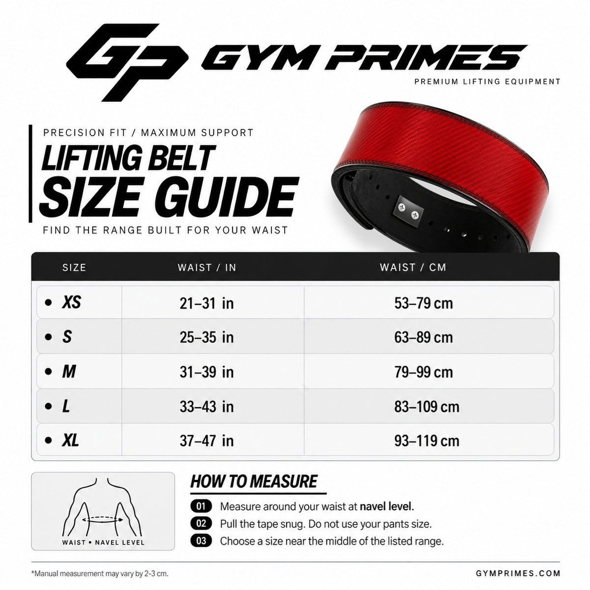 Red Carbon Lever Belt