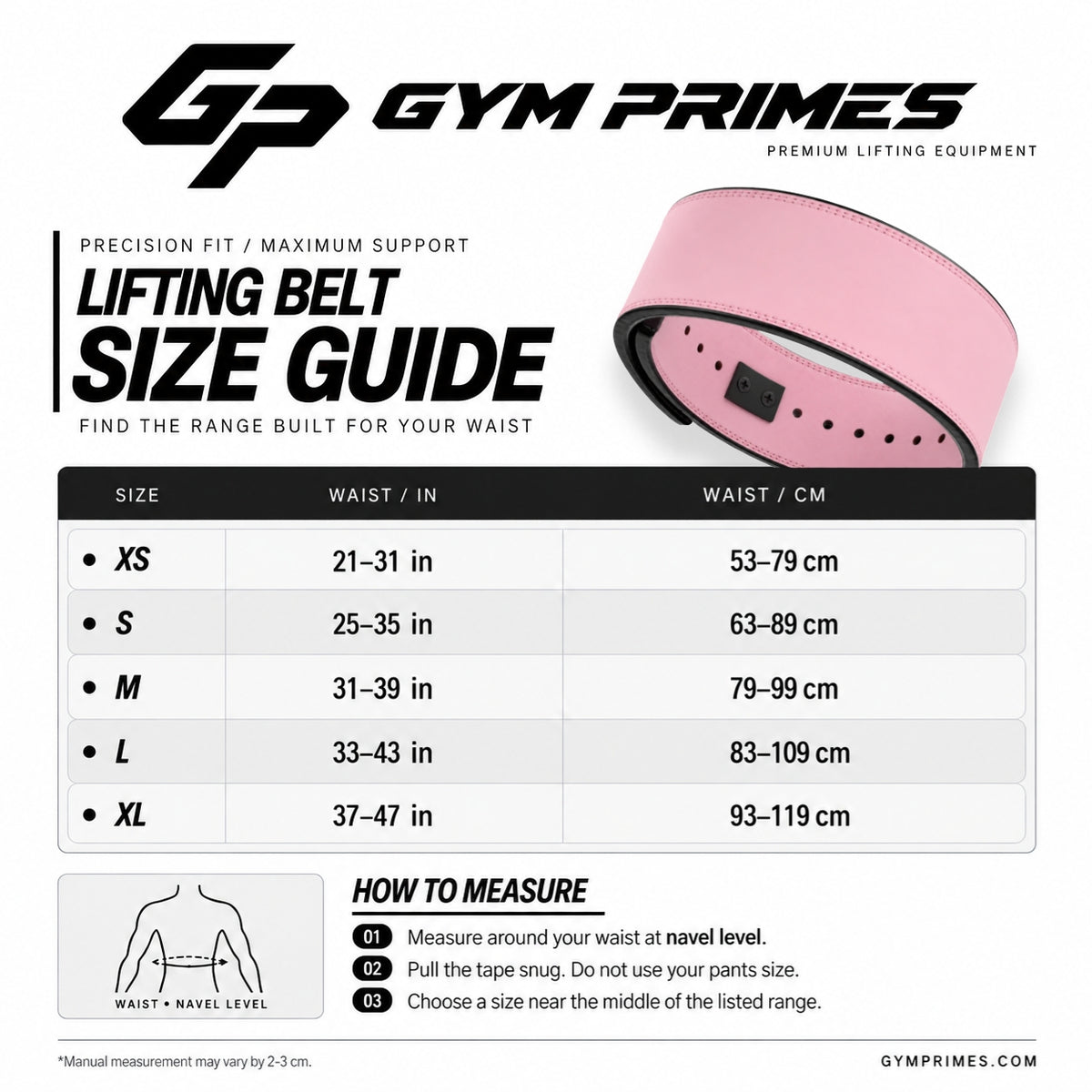 Pink Leather Lever Belt