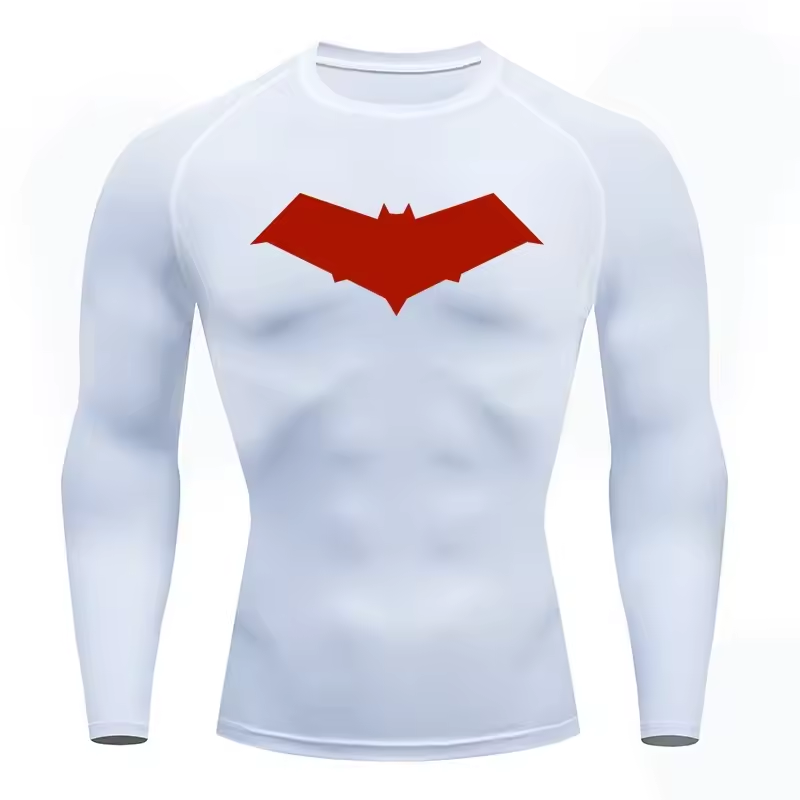 Red Hood | Jason Todd | Compression Long Sleeve | Gym Wear | Breathable Workout Shirt