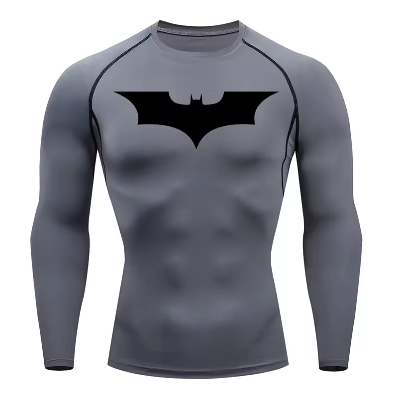 Batman Compression Long Sleeve | Gym Wear | Breathable Workout Shirt