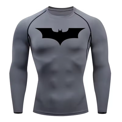 Batman Compression Long Sleeve | Gym Wear | Breathable Workout Shirt