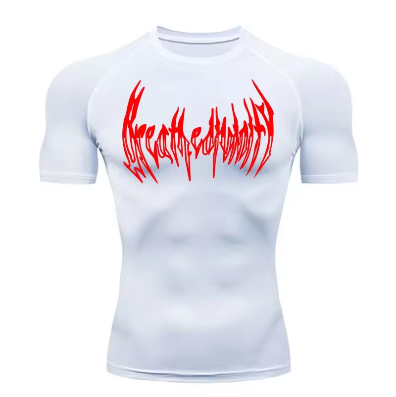 Reincarnation Compression T-Shirt | Anime Gym Wear | Breathable Workout Shirt