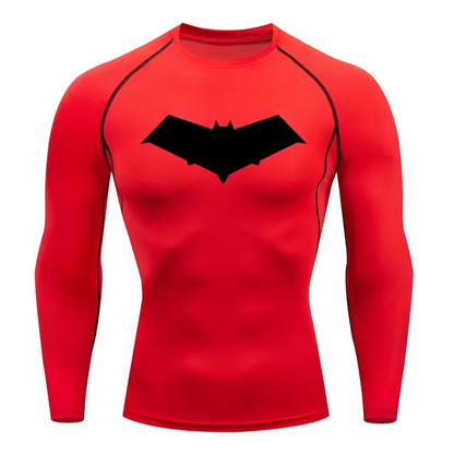 Red Hood | Jason Todd | Compression Long Sleeve | Gym Wear | Breathable Workout Shirt
