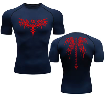 Of Gold Compression T-Shirt | Anime Gym Wear | Breathable Workout Shirt