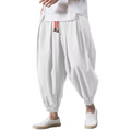 Lightweight White Summer Harem Pants