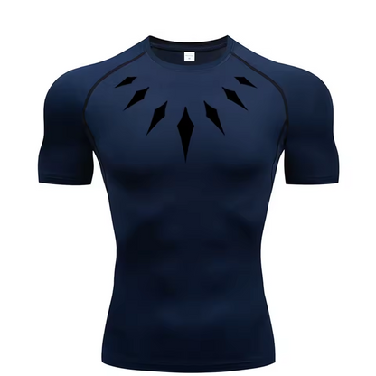Black Panther Compression T-Shirt | Anime Gym Wear | Breathable Workout Shirt