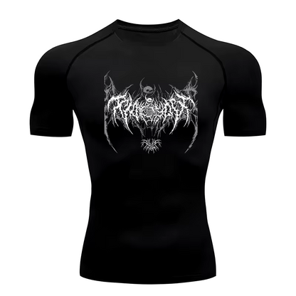 Skeleton Compression T-Shirt | Anime Gym Wear | Breathable Workout Shirt