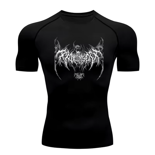 Skeleton Compression T-Shirt | Anime Gym Wear | Breathable Workout Shirt