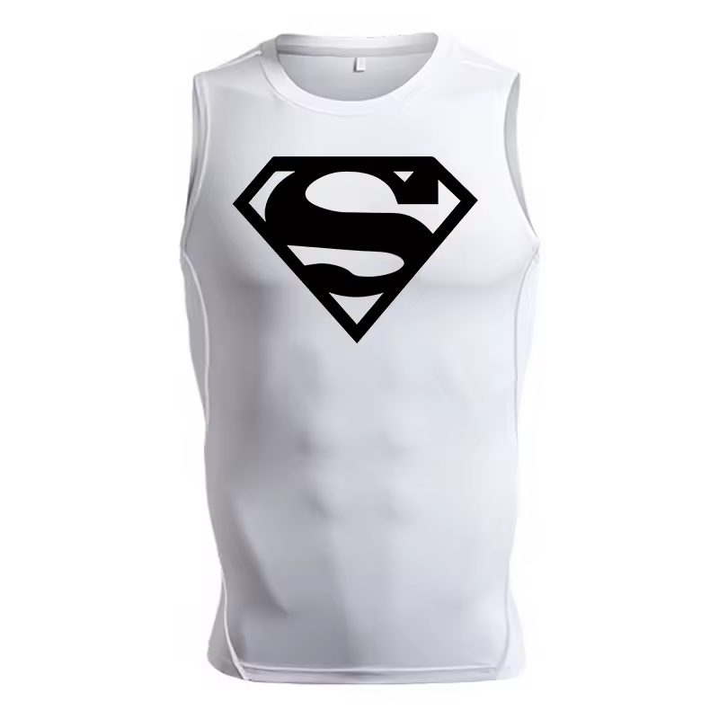Superman Men’s Compression Rash Guard Tank Top