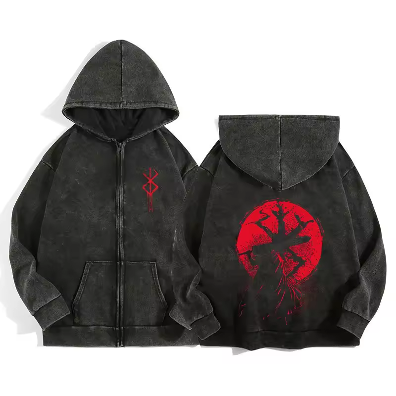 Berserk Vintage Zip Hoodie