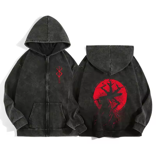Berserk Vintage Zip Hoodie