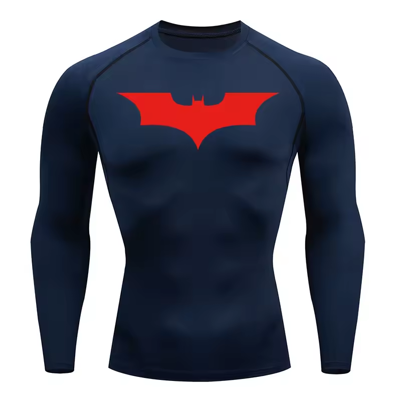 Batman Compression Long Sleeve | Gym Wear | Breathable Workout Shirt