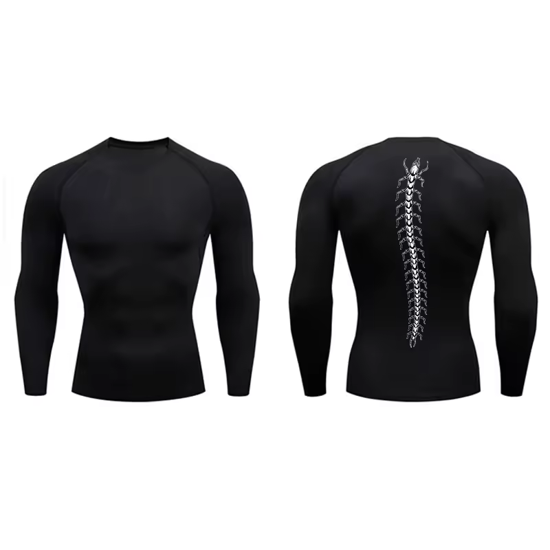 Centipede Men’s Compression Rash Guard Long Sleeve