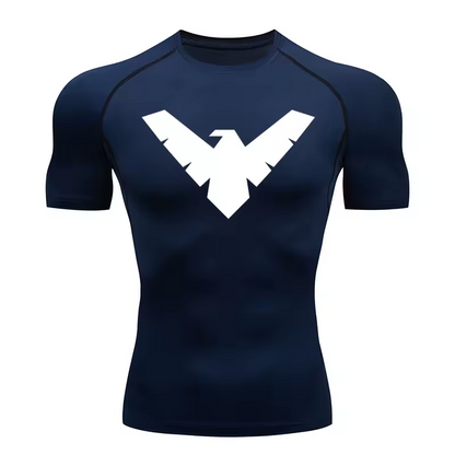 Nightwing Compression T-Shirt | Anime Gym Wear | Breathable Workout Shirt