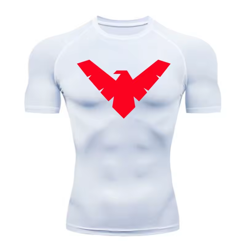 Nightwing Compression T-Shirt | Anime Gym Wear | Breathable Workout Shirt