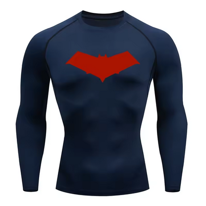 Red Hood | Jason Todd | Compression Long Sleeve | Gym Wear | Breathable Workout Shirt