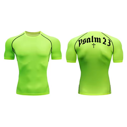 Psalm 23 Compression T-Shirt | Anime Gym Wear | Breathable Workout Shirt