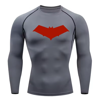 Red Hood | Jason Todd | Compression Long Sleeve | Gym Wear | Breathable Workout Shirt