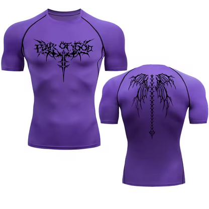 Of Gold Compression T-Shirt | Anime Gym Wear | Breathable Workout Shirt