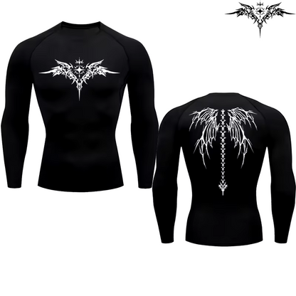 Of Gold 2.0 Compression Long Sleeve | Premium Anime-Inspired Gym Shirt | Performance Training Gear