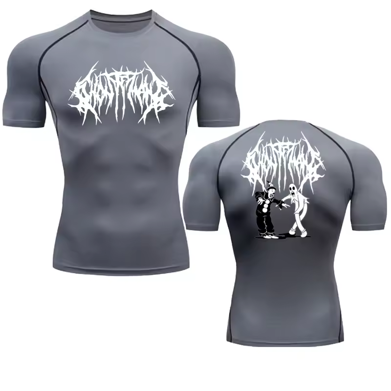 Ghost Compression T-Shirt | Anime Gym Wear | Breathable Workout Shirt