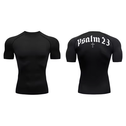 Psalm 23 Compression T-Shirt | Anime Gym Wear | Breathable Workout Shirt