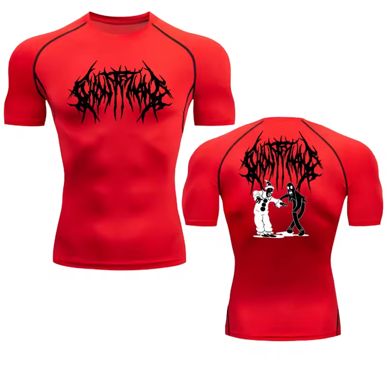 Ghost Compression T-Shirt | Anime Gym Wear | Breathable Workout Shirt