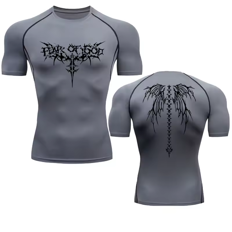 Of Gold Compression T-Shirt | Anime Gym Wear | Breathable Workout Shirt