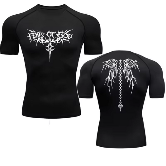 Of Gold Compression T-Shirt | Anime Gym Wear | Breathable Workout Shirt