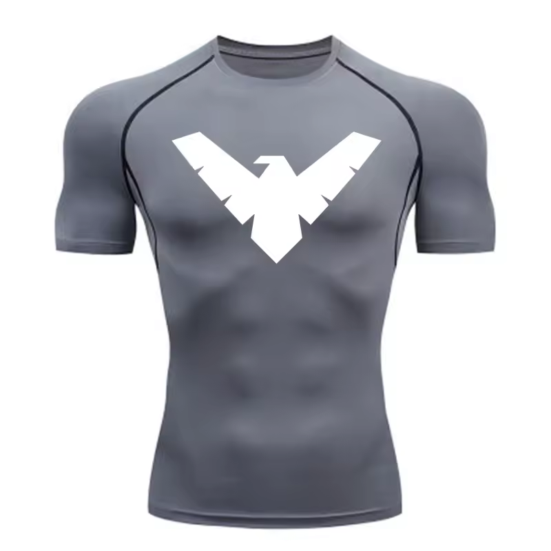 Nightwing Compression T-Shirt | Anime Gym Wear | Breathable Workout Shirt
