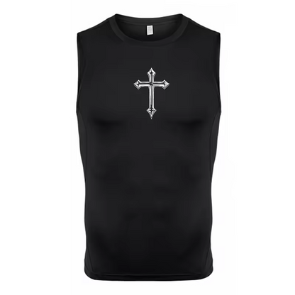 Cross Men’s Compression Rash Guard Tank Top