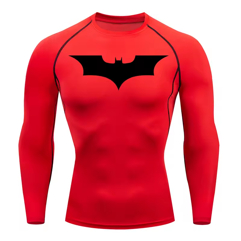 Batman Compression Long Sleeve | Gym Wear | Breathable Workout Shirt