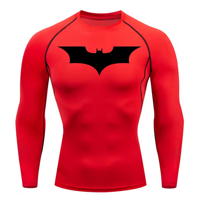 Batman Compression Long Sleeve | Gym Wear | Breathable Workout Shirt