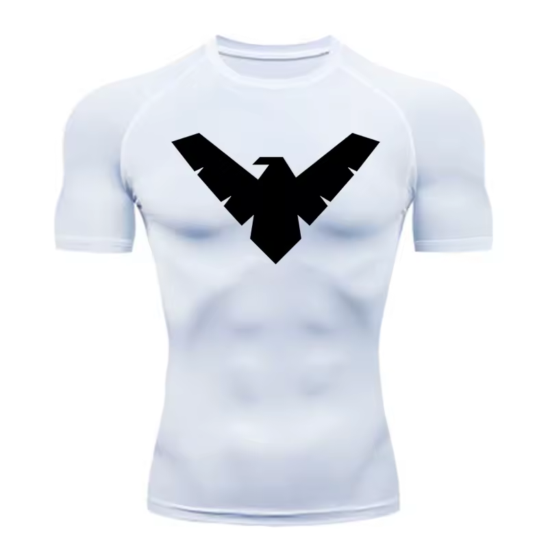 Nightwing Compression T-Shirt | Anime Gym Wear | Breathable Workout Shirt