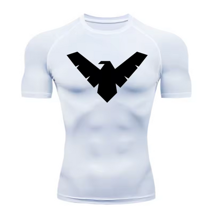 Nightwing Compression T-Shirt | Anime Gym Wear | Breathable Workout Shirt