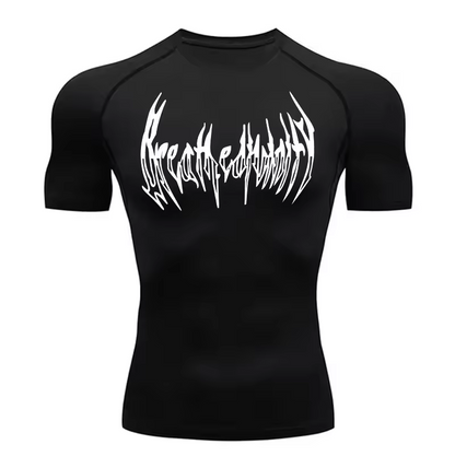 Reincarnation Compression T-Shirt | Anime Gym Wear | Breathable Workout Shirt