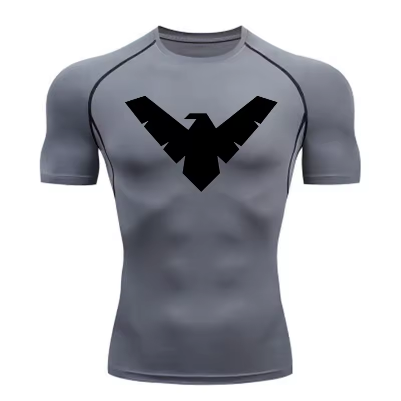 Nightwing Compression T-Shirt | Anime Gym Wear | Breathable Workout Shirt