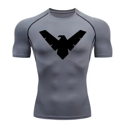 Nightwing Compression T-Shirt | Anime Gym Wear | Breathable Workout Shirt