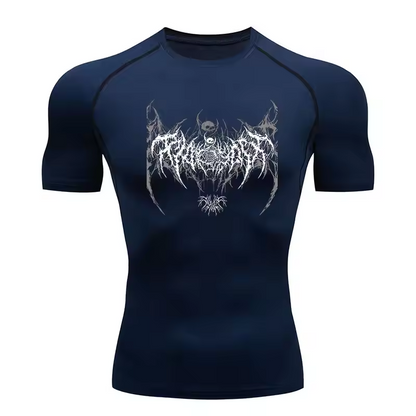 Skeleton Compression T-Shirt | Anime Gym Wear | Breathable Workout Shirt