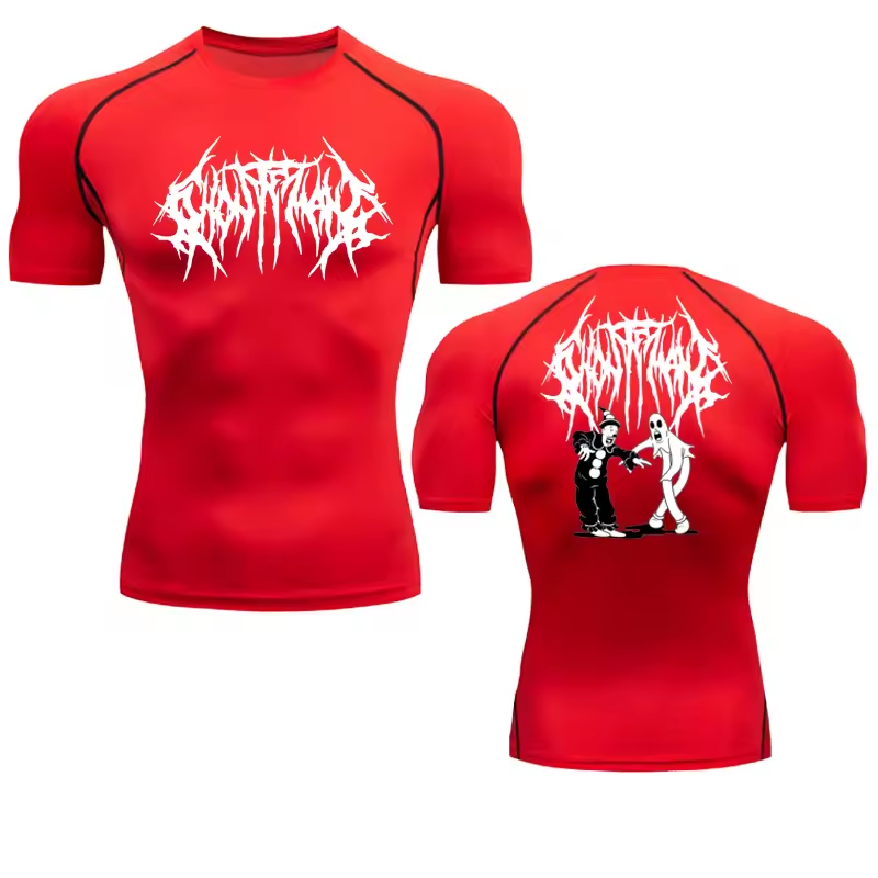 Ghost Compression T-Shirt | Anime Gym Wear | Breathable Workout Shirt