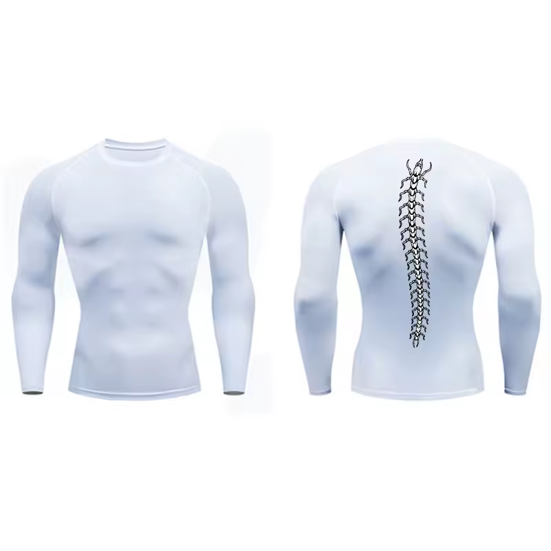 Centipede Men’s Compression Rash Guard Long Sleeve