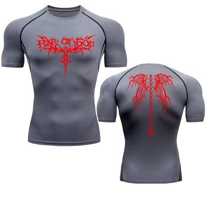 Of Gold Compression T-Shirt | Anime Gym Wear | Breathable Workout Shirt