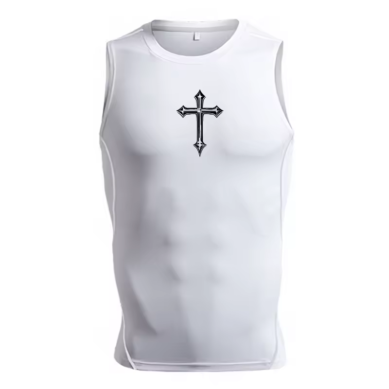 Cross Men’s Compression Rash Guard Tank Top