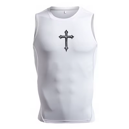 Cross Men’s Compression Rash Guard Tank Top