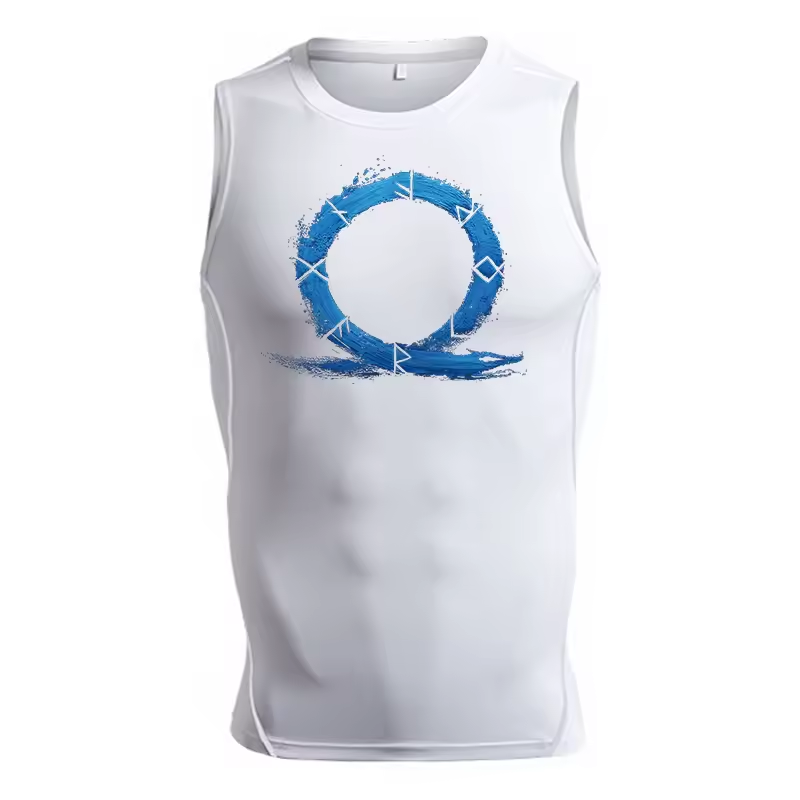 God Of War Kratos Men’s Compression Rash Guard Tank Top