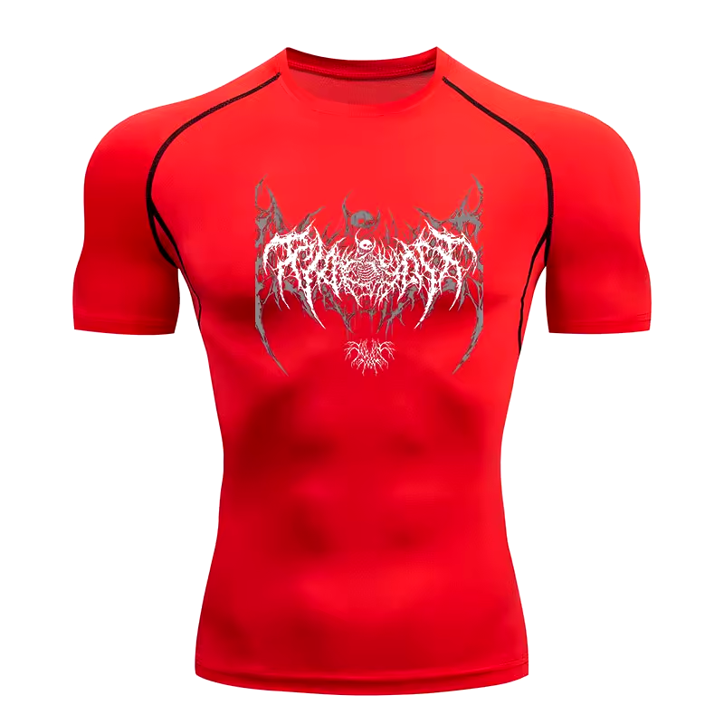 Skeleton Compression T-Shirt | Anime Gym Wear | Breathable Workout Shirt