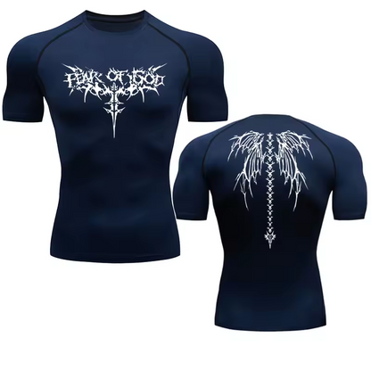 Of Gold Compression T-Shirt | Anime Gym Wear | Breathable Workout Shirt