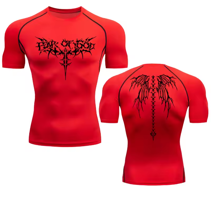 Of Gold Compression T-Shirt | Anime Gym Wear | Breathable Workout Shirt