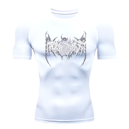 Skeleton Compression T-Shirt | Anime Gym Wear | Breathable Workout Shirt