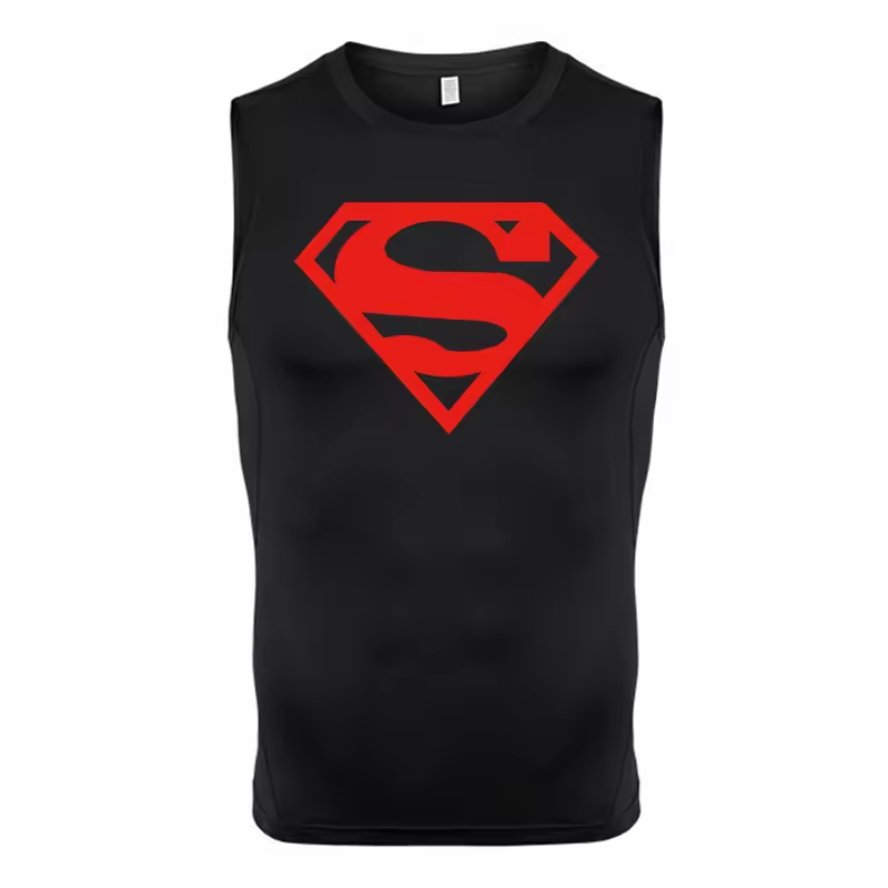 Superman Men’s Compression Rash Guard Tank Top